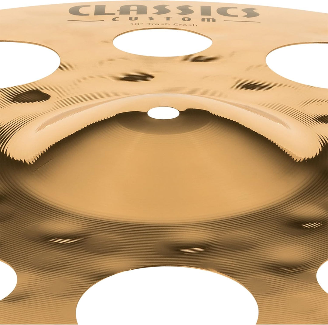 Meinl Cymbals Classics Custom Brilliant Trash Crash 18 Zoll (Video) Schlagzeug Becken (45,72cm) B12