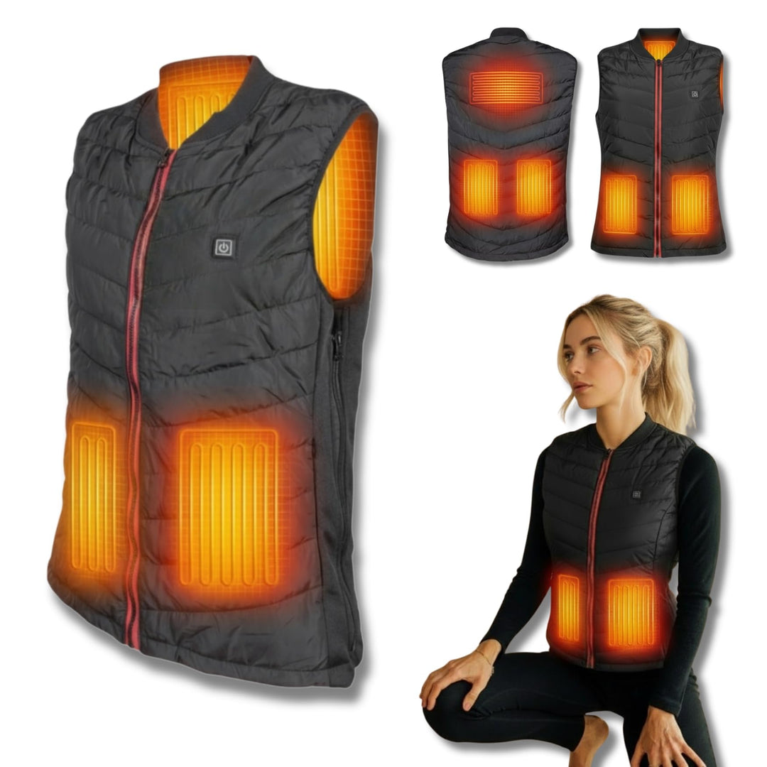 Muawo Premium beheizbare Weste | Grösse XS - XXL | Heizweste für Damen und Herren | Kleidung bis 55°