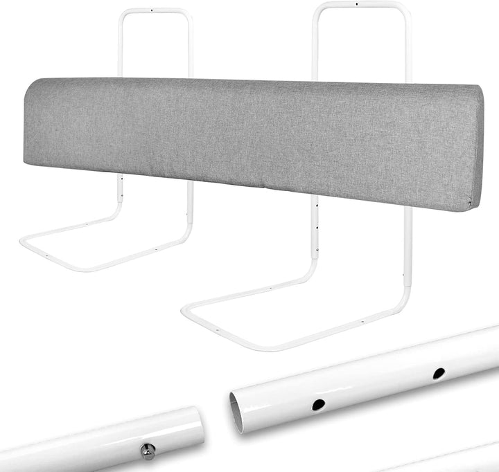 FIVMEN Bettgitter Rausfallschutz Bett 150cm Bettschutzgitter Kinderbett, 40-60cm 5 Löcher Höhenverst
