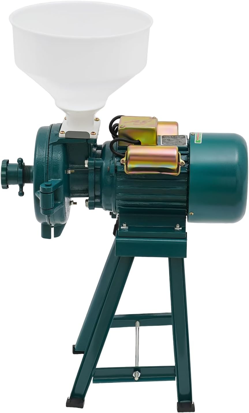2200W Elektrisch Getreidemühle Kornmühle, Schrotmühle Zerkleinerer Grain Mill mit Trichter, Elektris
