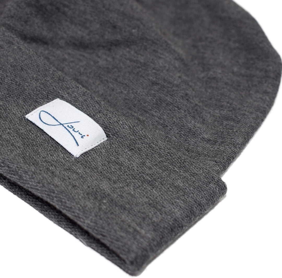 Baumwollmütze grau Beanie Made in Germany - Damenmütze & Herrenmütze - Sehr leichte & weiche Sommerm