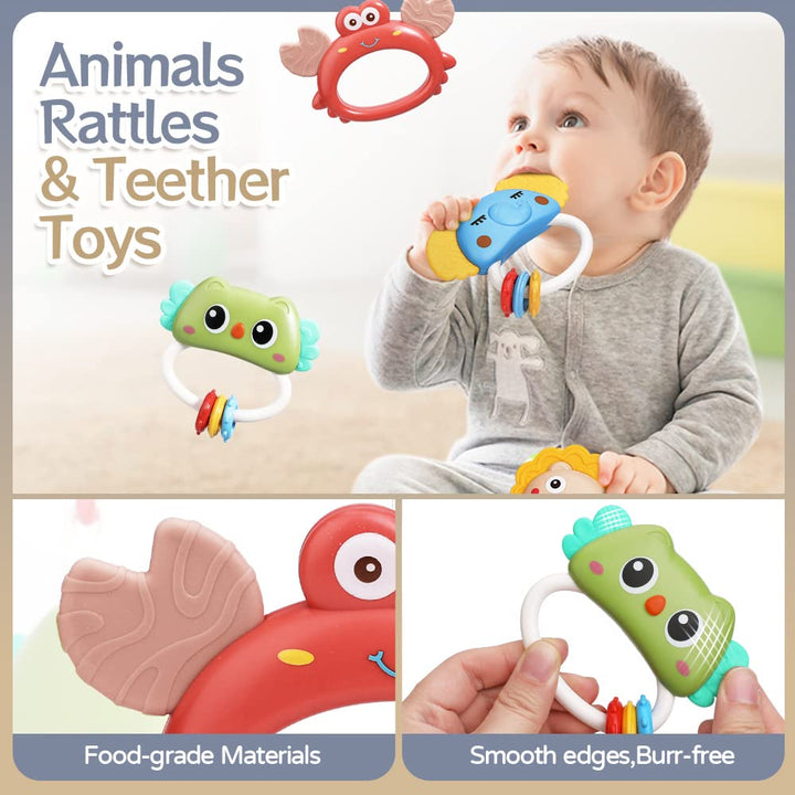 Mini Tudou Baby Mobile,Mobile Babybett mit Timing-Funktion & Stern Projektor,Fernsteuerung Spieluhr