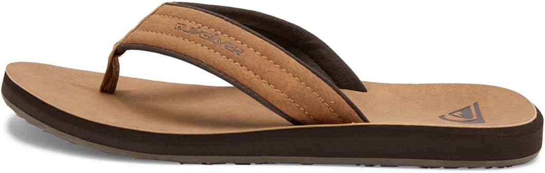 Quiksilver CARVER NUBUCK M SNDL TKD0 Herren Sandalen 40 EU Tan Pattern 1, 40 EU Tan Pattern 1