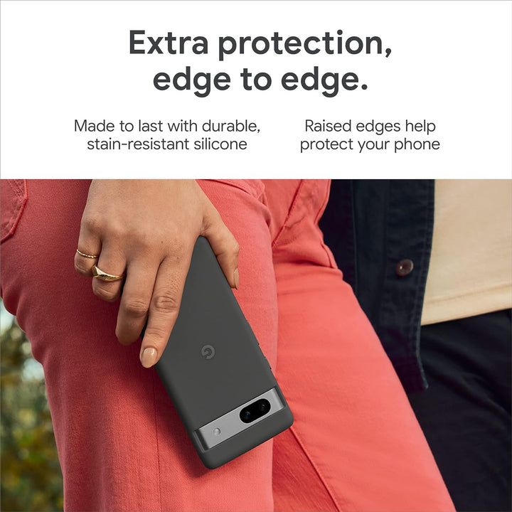 Google Pixel 7a Case – Langlebige Silikon-Schutzhülle für Android-Smartphone – Charcoal Charcoal Sin