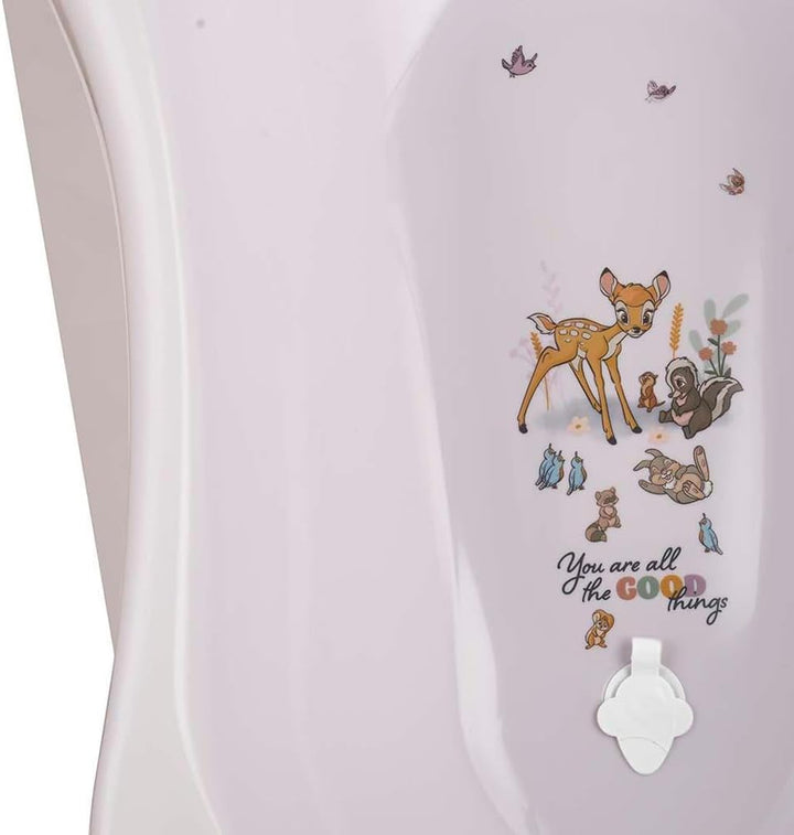 keeeper Bambi Ergonomische Babywanne mit Stöpsel, Ab 0 bis ca. 12 Monate, 84 cm, Maria, Nordic White