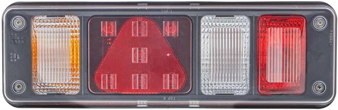 HELLA - Heckleuchte - Hybrid - 24V - Anbau/geschraubt - Lichtscheibenfarbe: glasklar - Stecker: Supe