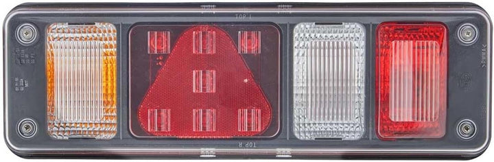 HELLA - Heckleuchte - Hybrid - 24V - Anbau/geschraubt - Lichtscheibenfarbe: glasklar - Stecker: Supe