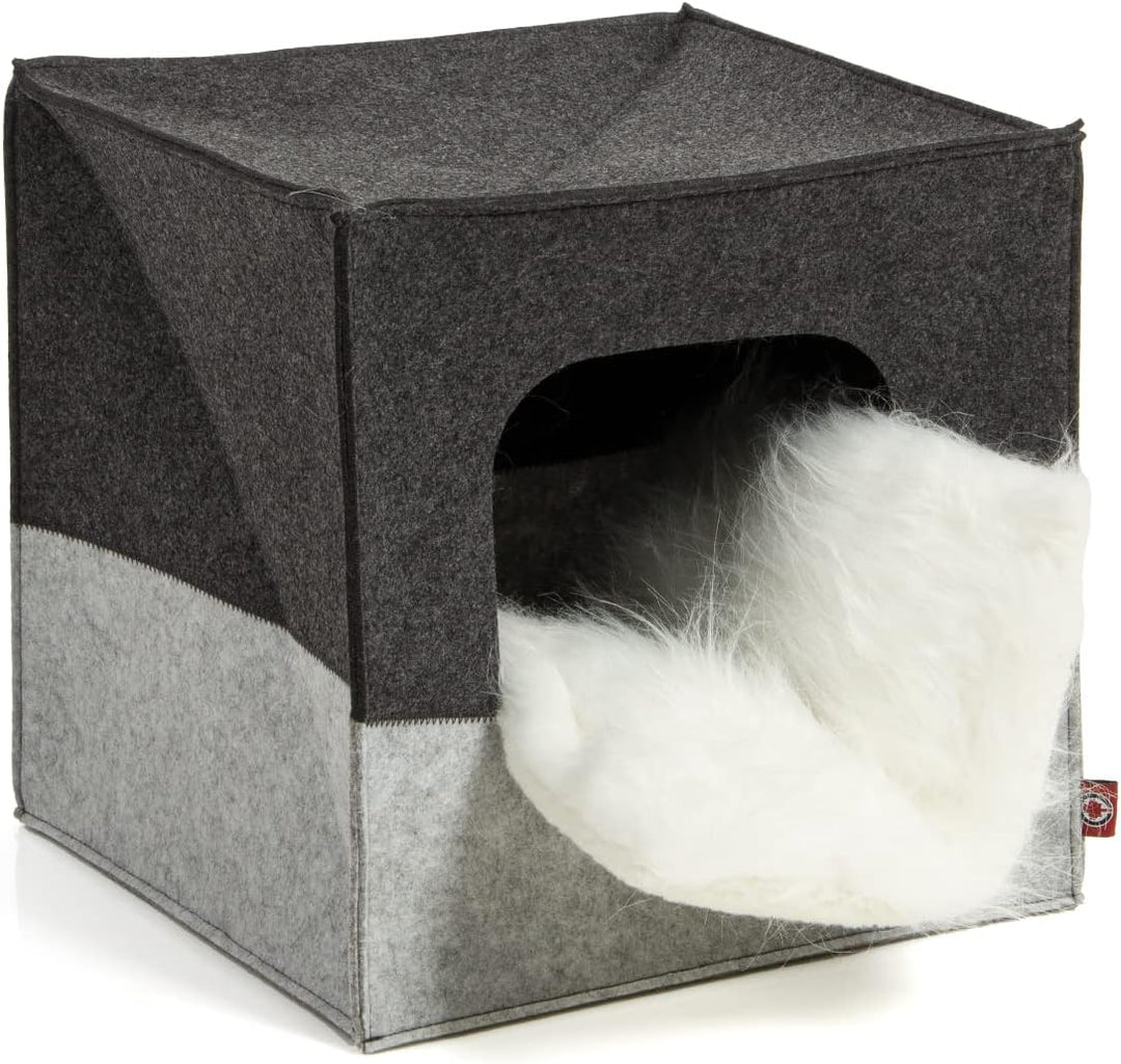 CanadianCat Company | Katzenhöhle Katzenbox aus Filz, passend für IKEA Regal Kallax und Expedit, Kat