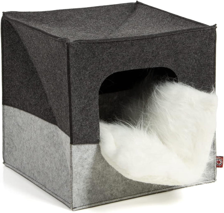 CanadianCat Company | Katzenhöhle Katzenbox aus Filz, passend für IKEA Regal Kallax und Expedit, Kat