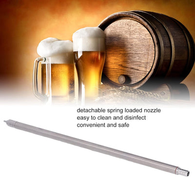 Flaschenfüller, Bier Flaschenfüller, 35,2 cm Edelstahl Federbeladener Bierflaschenfüller,Canning Typ