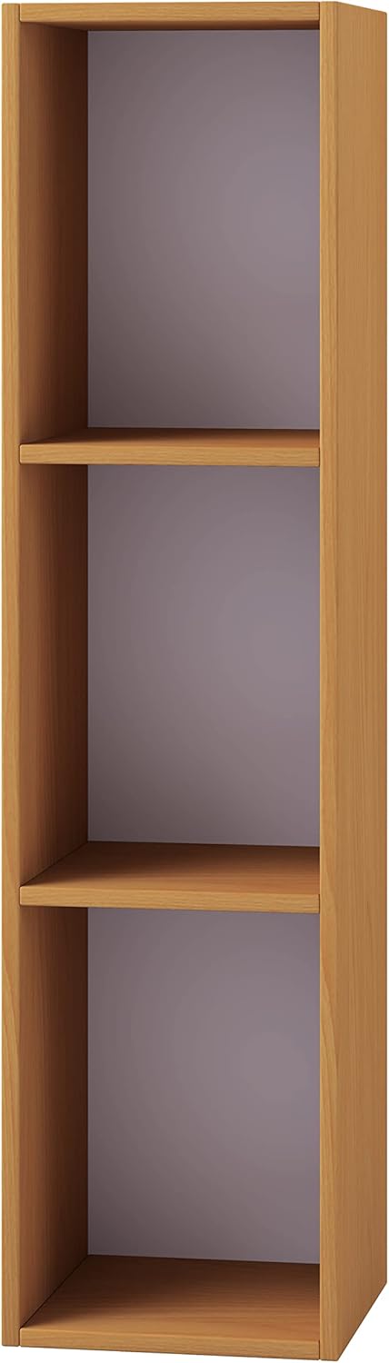 VCM Holz Schallplatten LP Stand Regal Archivierung Ständer Aufbewahrung Platto 3fach Buche, Buche