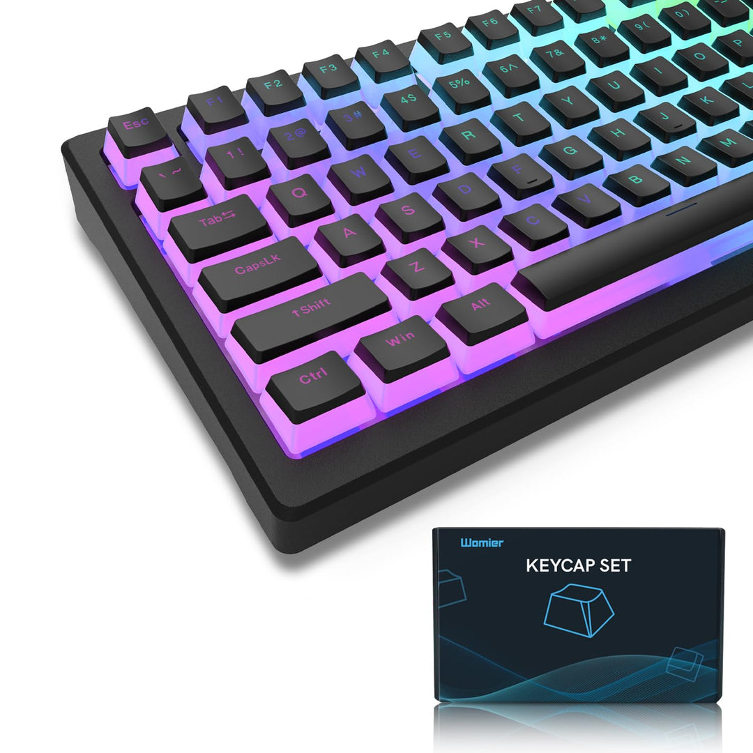 XVX Pudding Keycaps,141+24 Custom Keys Set, OEM Profile, Universal Compatiability for 100%, 75%, 65%