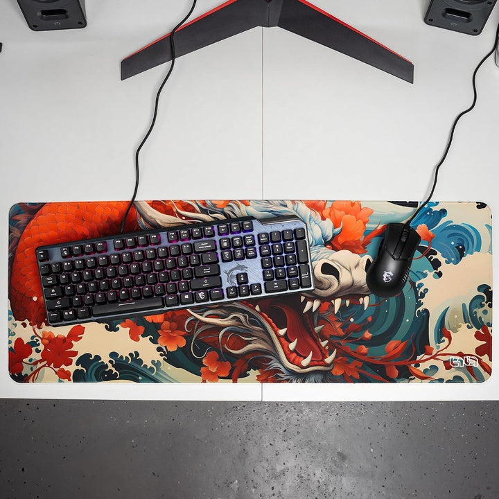 Tilt Gaming Mauspad 800x300 mm - 4 mm rutschfeste Schreibtischunterlage Gross - Speed-Oberfläche &amp; H