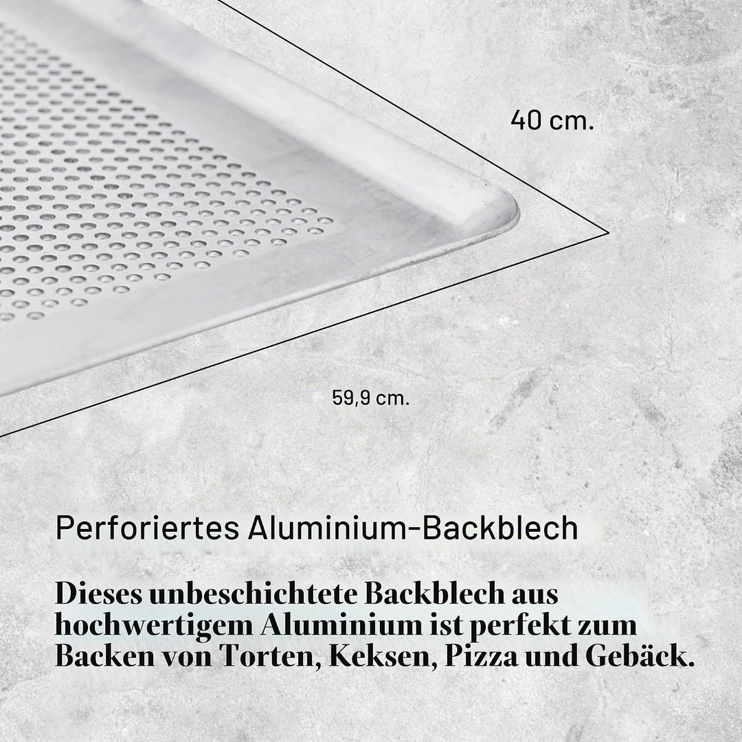 DE BUYER -7367.60 -alu Gebäckplatte. perforiert 60x40cm