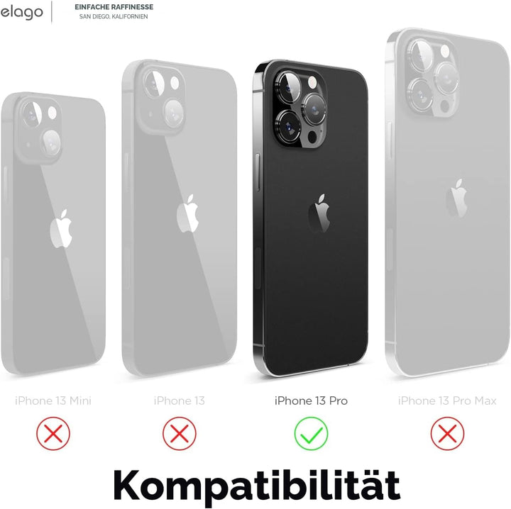 elago Schutzhülle aus Flüssigsilikon, kompatibel mit iPhone 13 Pro (6,1 Zoll), Rundumschutz – stossf