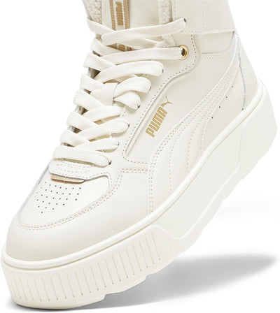 PUMA Damen Karmen Rebelle Mid WTR Sneaker 37 EU Alpine Snow Gold White, 37 EU Alpine Snow Gold White