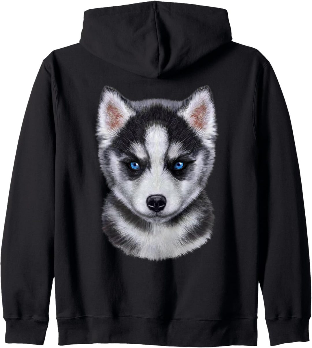 Siberian Husky Hündchen Gesicht Kapuzenjacke