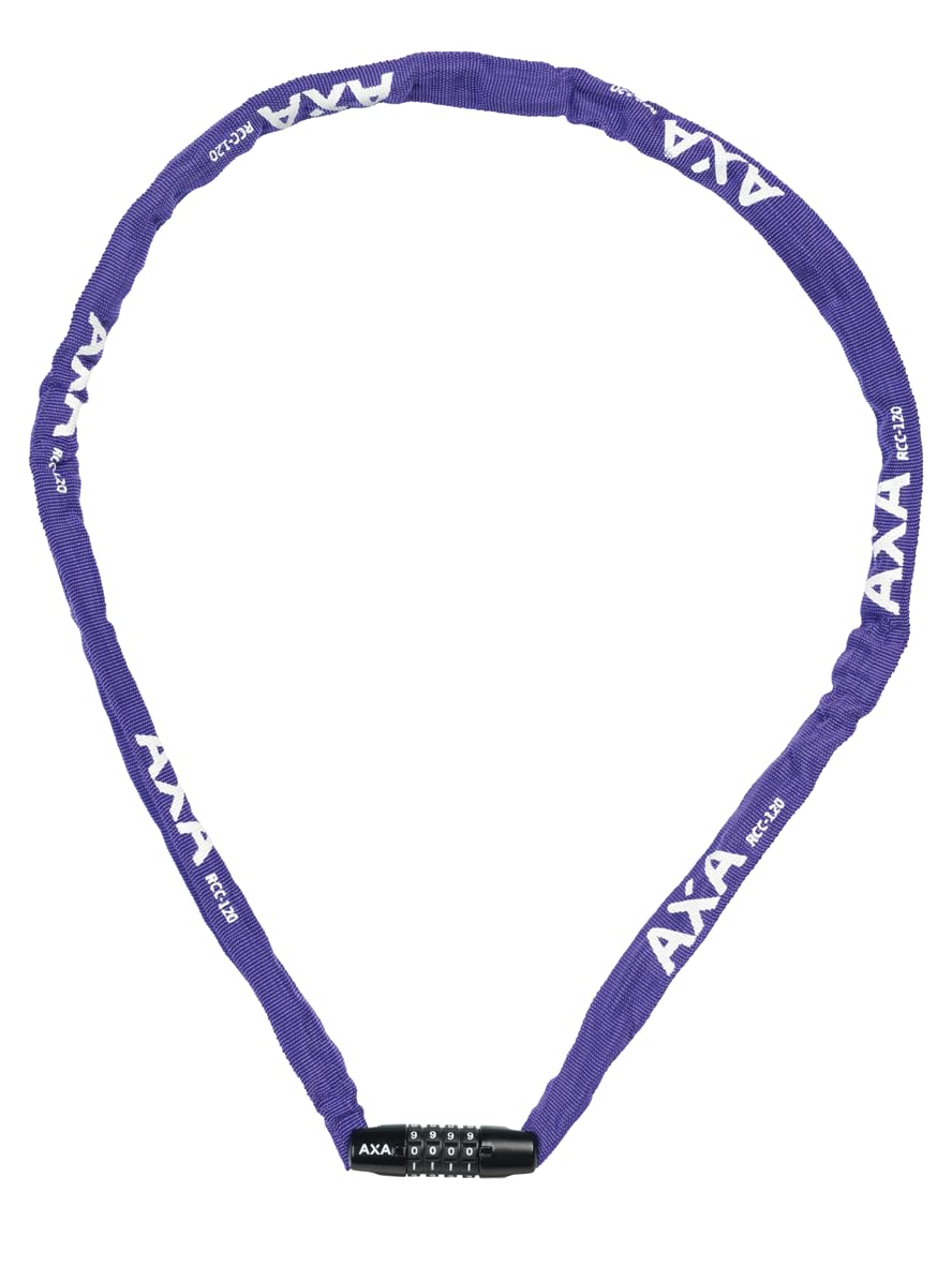 AXA Rigid RCC 120 – Kettenschloss mit Code – 120 cm lang – Stahlglieder 3,5 mm – Sicherheitsstufe 3