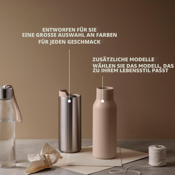 EVA SOLO | Urban To Go Cup Recycled |90% recycelter Edelstahl | Black Schwarz, Schwarz