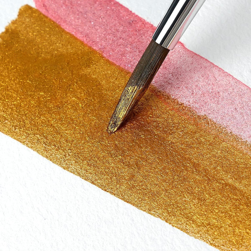 Aquarellfarben 24 Glitzer set, Paul Rubens Aquarell künstler-Klassen farben mit Malkasten, für Profi