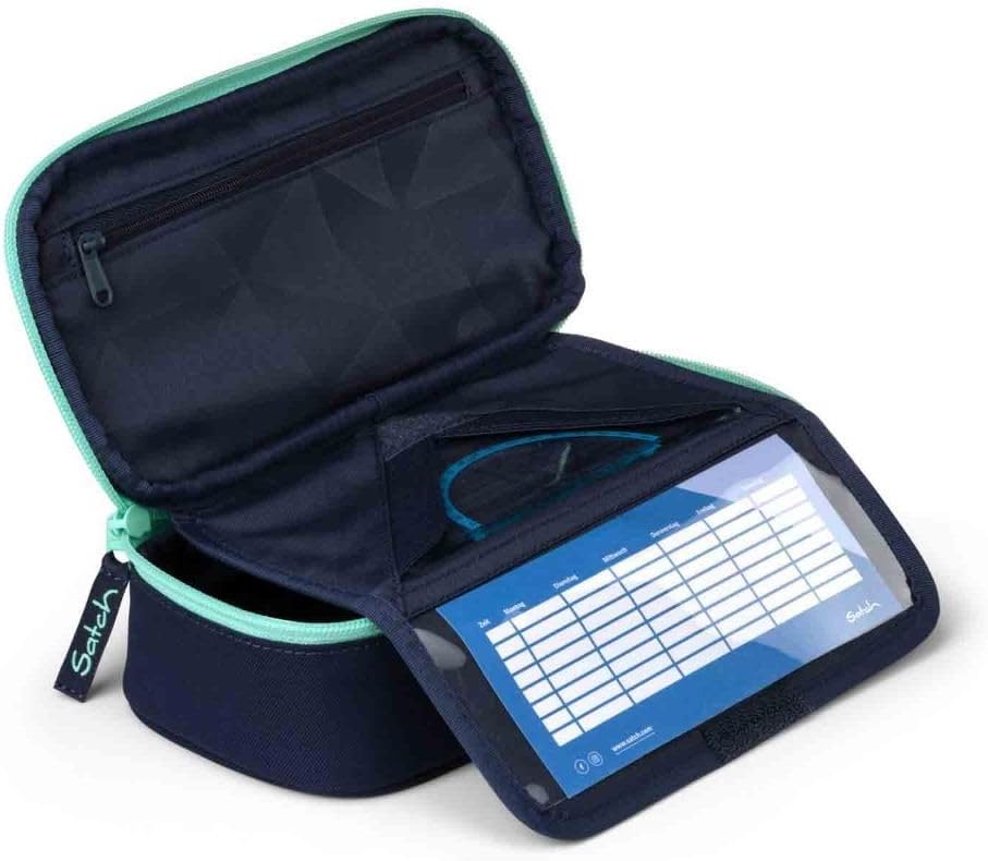 Satch Pack Schulrucksack Set 2tlg. inkl. Schlamperbox (Ocean Mint), Ocean Mint