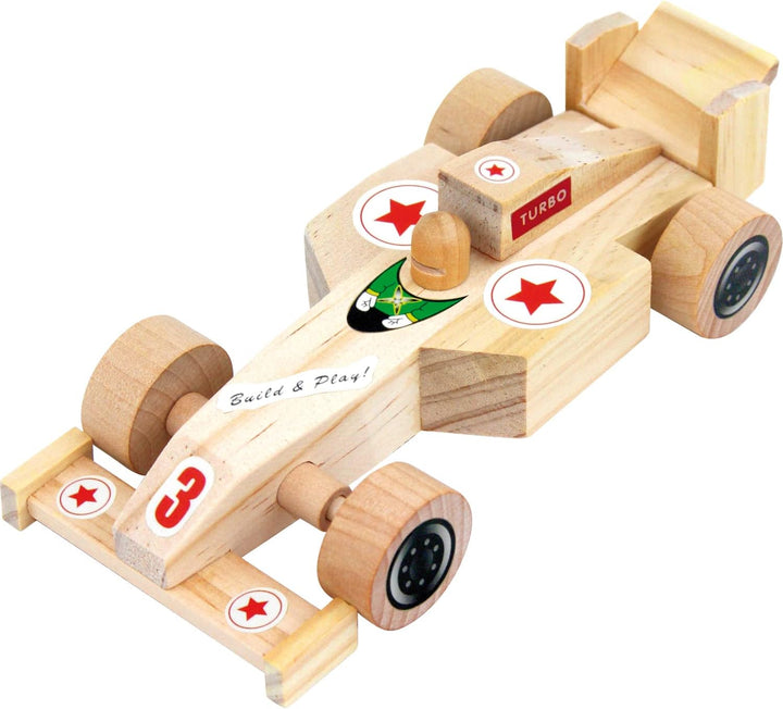 EDUPLAY Holz Rennauto zum Basteln 10er Set 10 Stück, 10 Stück