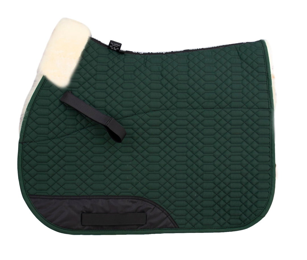 Engel Reitsport Lammfell Schabracke Half Lined SCHABRA1-VSS-GRU-MED Steppstoff grün Fell med. Vielse