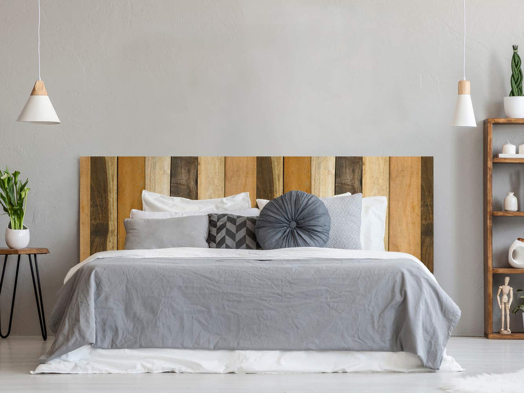 Oedim Kopfteil für Bett, PVC, Antik-Textur, vertikal, Holz, Mehrfarbig, 150 x 60 cm, erhältlich in v