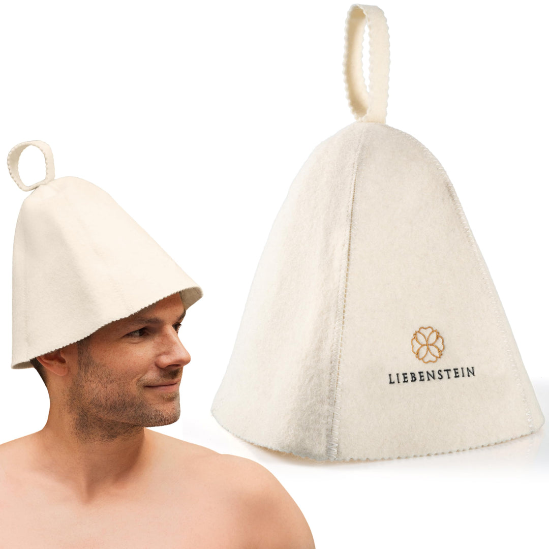 Saunahut aus Filz – Sauna Mütze für Damen & Herren | Schutz vor Hitze & Haarpflege | Traditionelles
