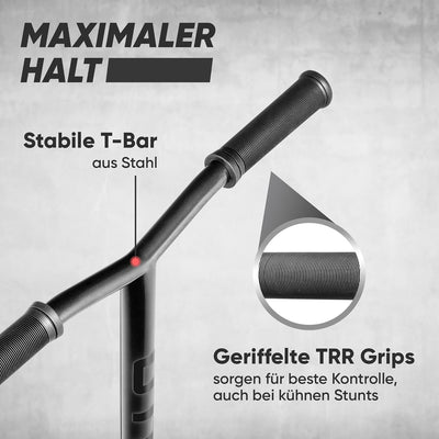 Apollo Stunt Scooter - Star Pro, eloxierter Profi Stuntroller, Kinder Scooter mit ABEC 9 Kugellagern
