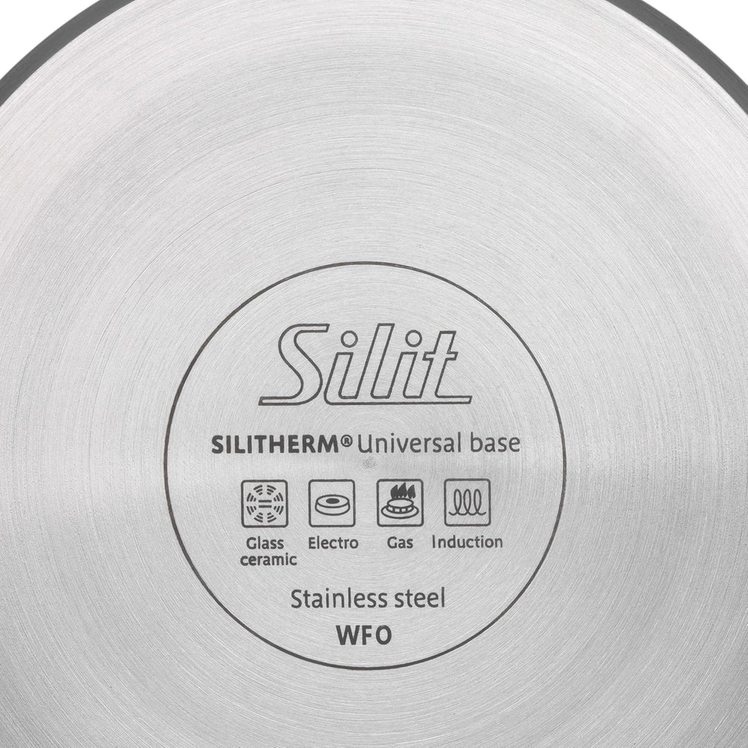 Silit Pisa Milchtopf ohne Deckel 14 cm, Edelstahl mattiert, Induktion, Milchtopf