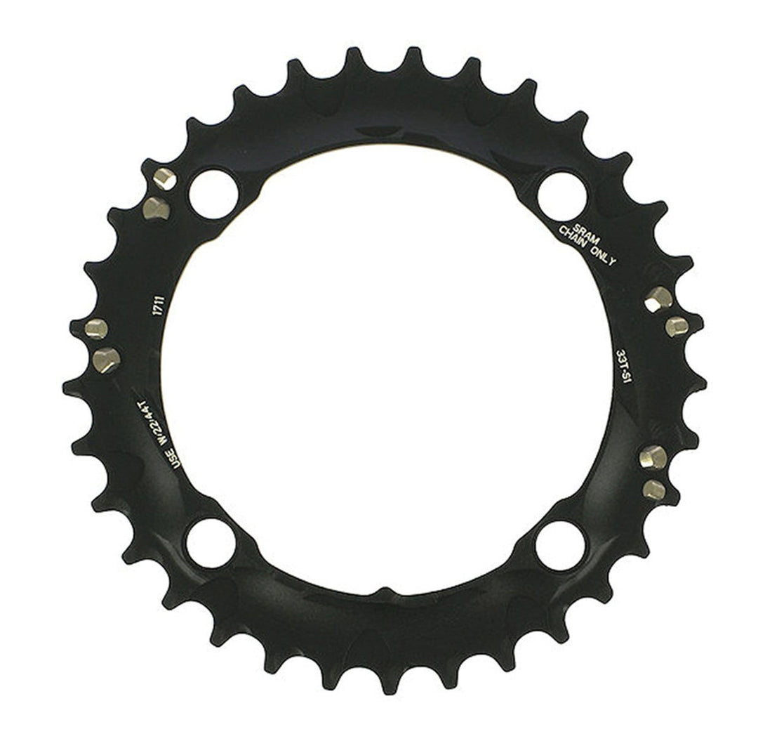 Sram Truvativ Kettenblatt Schwarz 33 Zähne, Schwarz 33 Zähne
