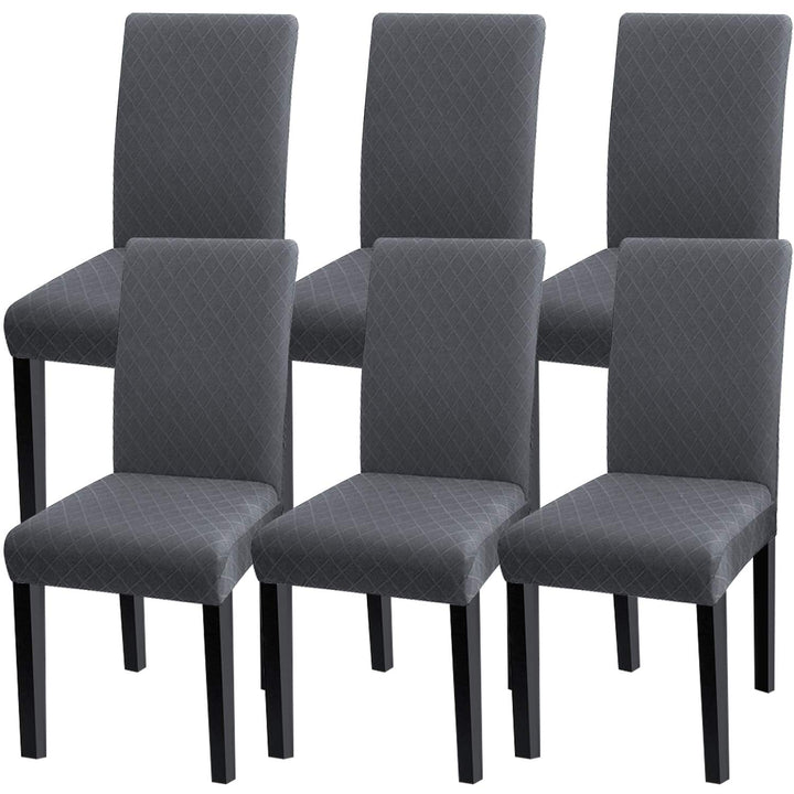 Fuloon Stuhlhussen 4er 6er Set, Stuhlüberzug Universal Stretch Abnehmbare Stuhlbezug Protector Cover