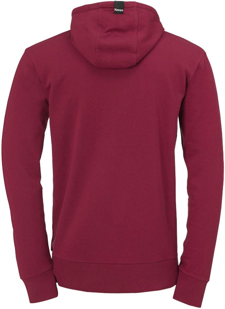 Kempa Herren Graphic Hoodie Sweatshirt, deep rot, S