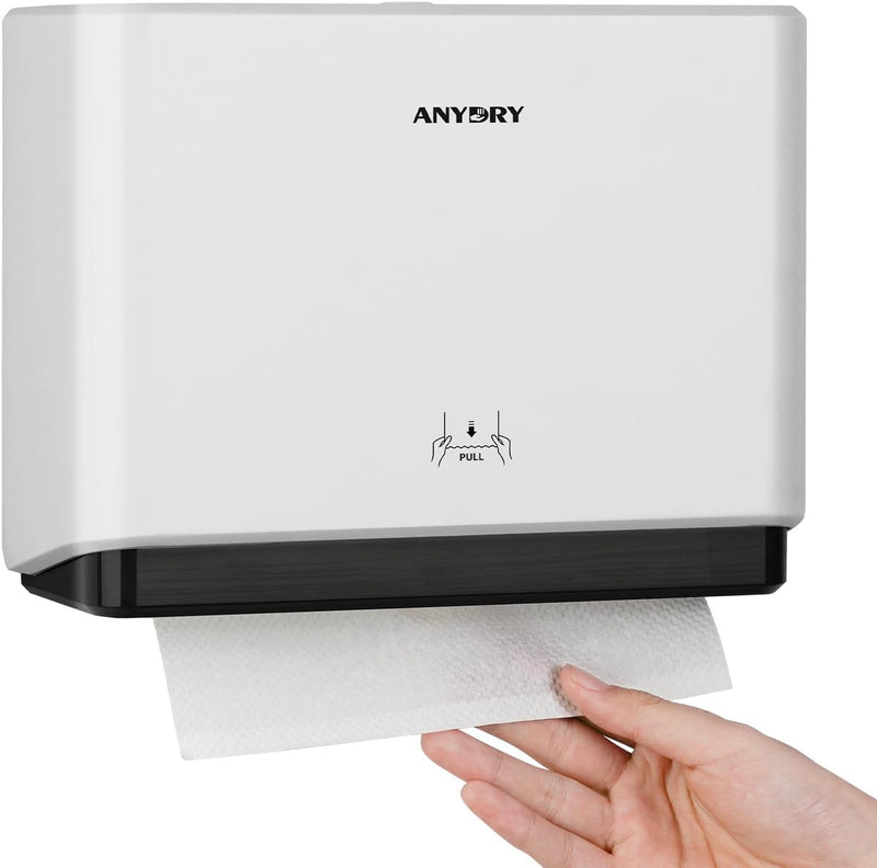 anydry 5101 Spender Hygienisch ABS Papierhandtuchspender Kommerziell für Falthandtücher An der Wand