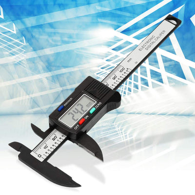 Digital Messschieber, Elektronischer Schieblehre Digital 100 mm mit Grossem Flüssigkristalldisplay (