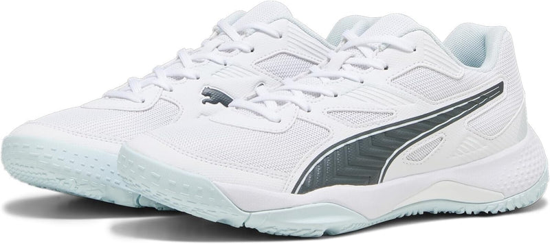 PUMA Unisex Solarflash Ii Hallenturnschuh 37 EU Puma White Nitro Blue Shadow Grey, 37 EU Puma White