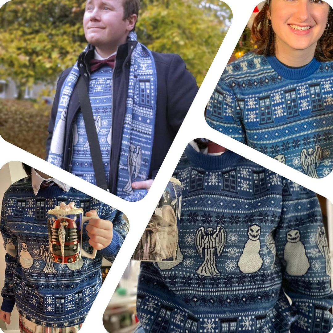 DOCTOR WHO Christmas Sweater - Offizieller BBC Festlicher Pullover, XS