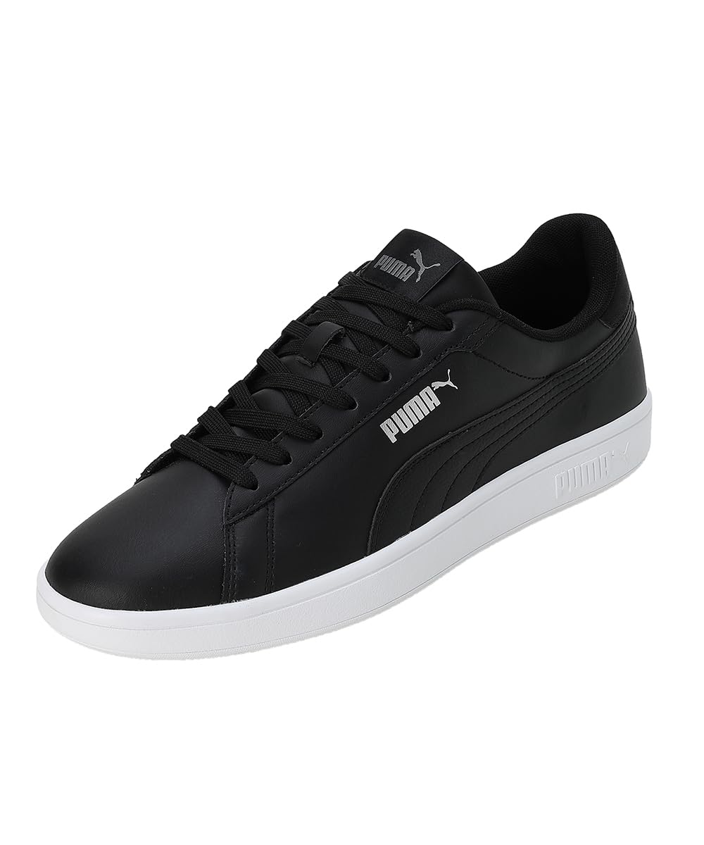 PUMA Herren Smash 3.0 L Sneaker 43 EU Puma Black Puma Black Puma White, 43 EU Puma Black Puma Black