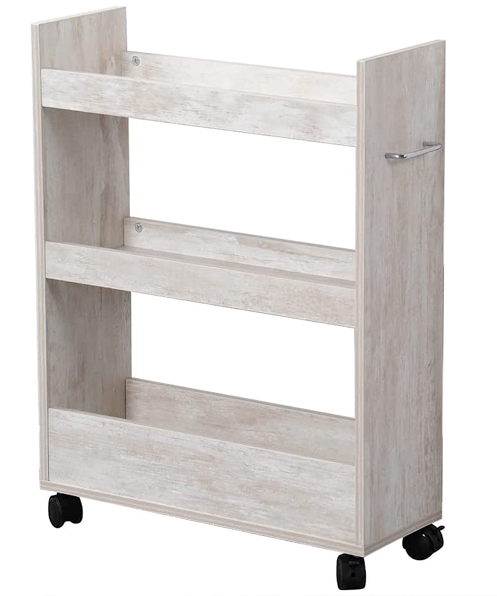 Kesper| Nischenregal, Material: Spanplatte, Masse: B 22 x H 78 x T 60 cm, Farbe: Weiss gekälkt | 248