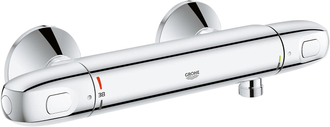 GROHE Grohtherm 1000, Duscharmatur wassersparend (Thermostat für stets konstante Temperatur, Mischba