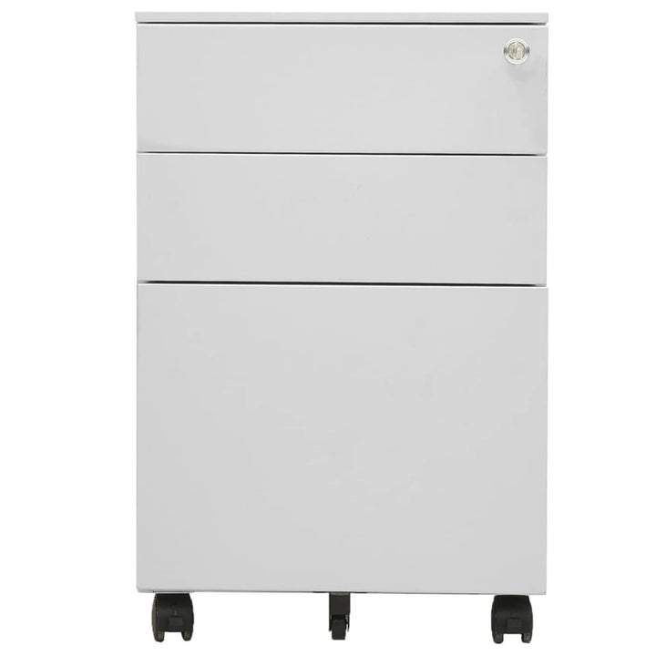 Tidyard Aktenschrank Rollschrank mit Rollen Rollcontainer Bürocontainer Schubladenschrank Büroschran