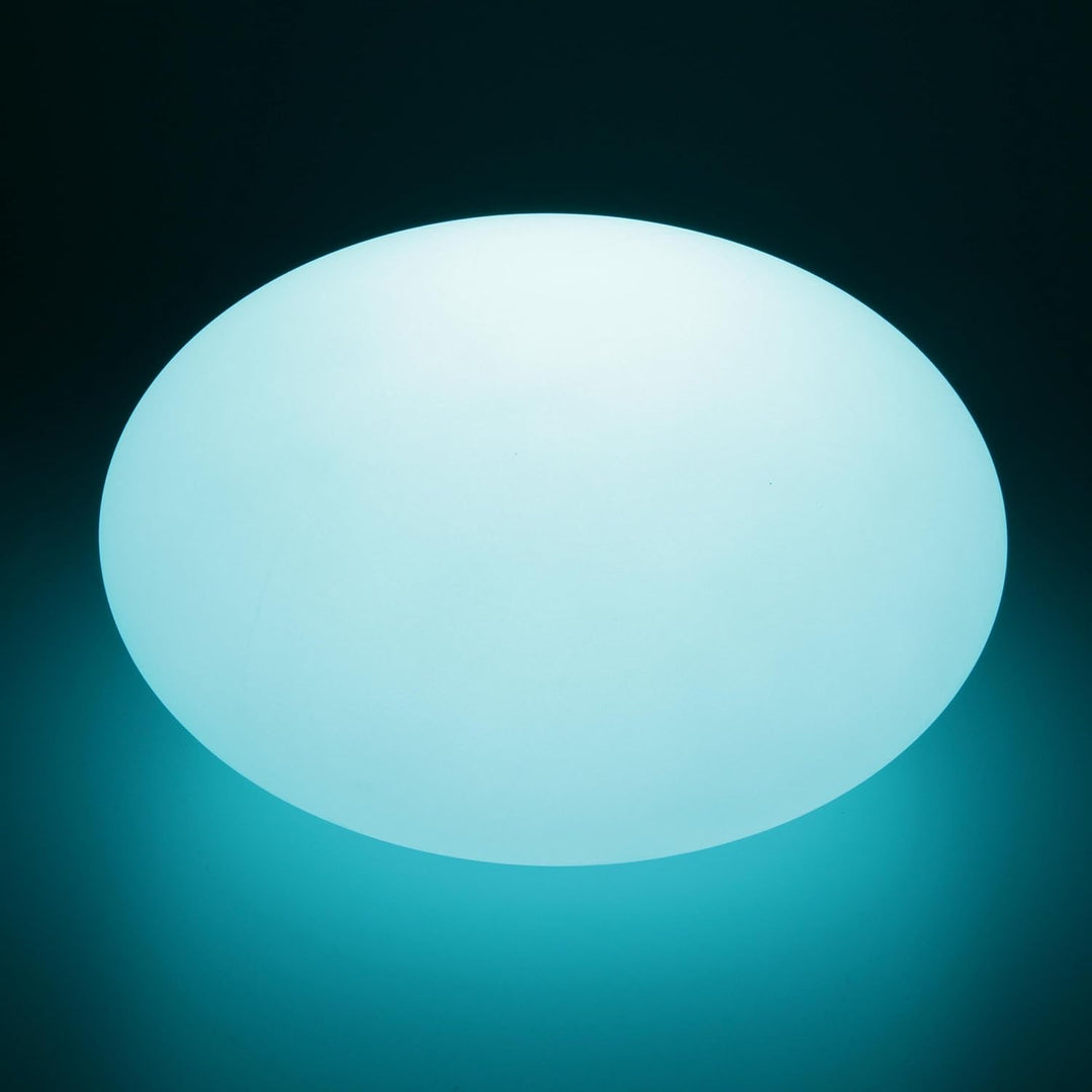 Led Kugelleuchte Flachkugel 27 x 16 cm Led Kugellampe Oval Gartenleuchte Dimmbar Kabellos Akku Farbw