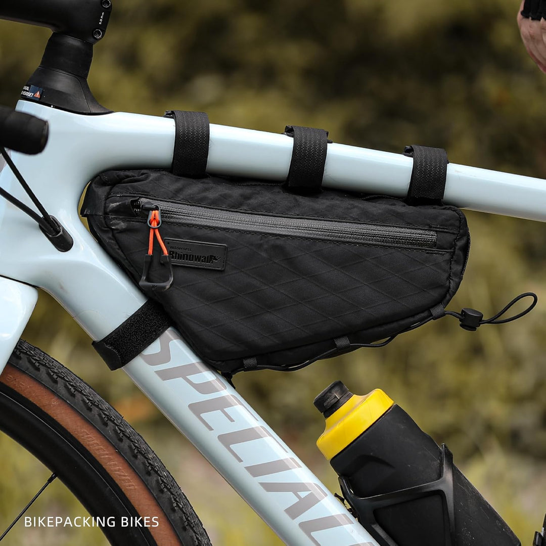 Fahrrad Rahmentasche Wasserdicht 1,6L Fahrrad Oberrohrtasche Dreieckstasch Doppelseitiger Reissversc