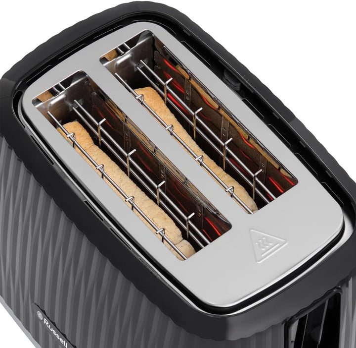 Russell Hobbs Toaster [für 2 Scheiben] Eden (6 Bräunungsstufen, Hebefunktion, Auftau-, Aufwärm- & St