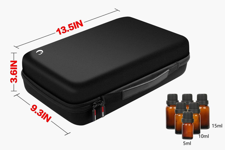 70 Ätherische Öle Tragekoffer Tasche Hält 5ml 10ml 15ml Flaschen mit Hartschale Aussen und Schaumsto