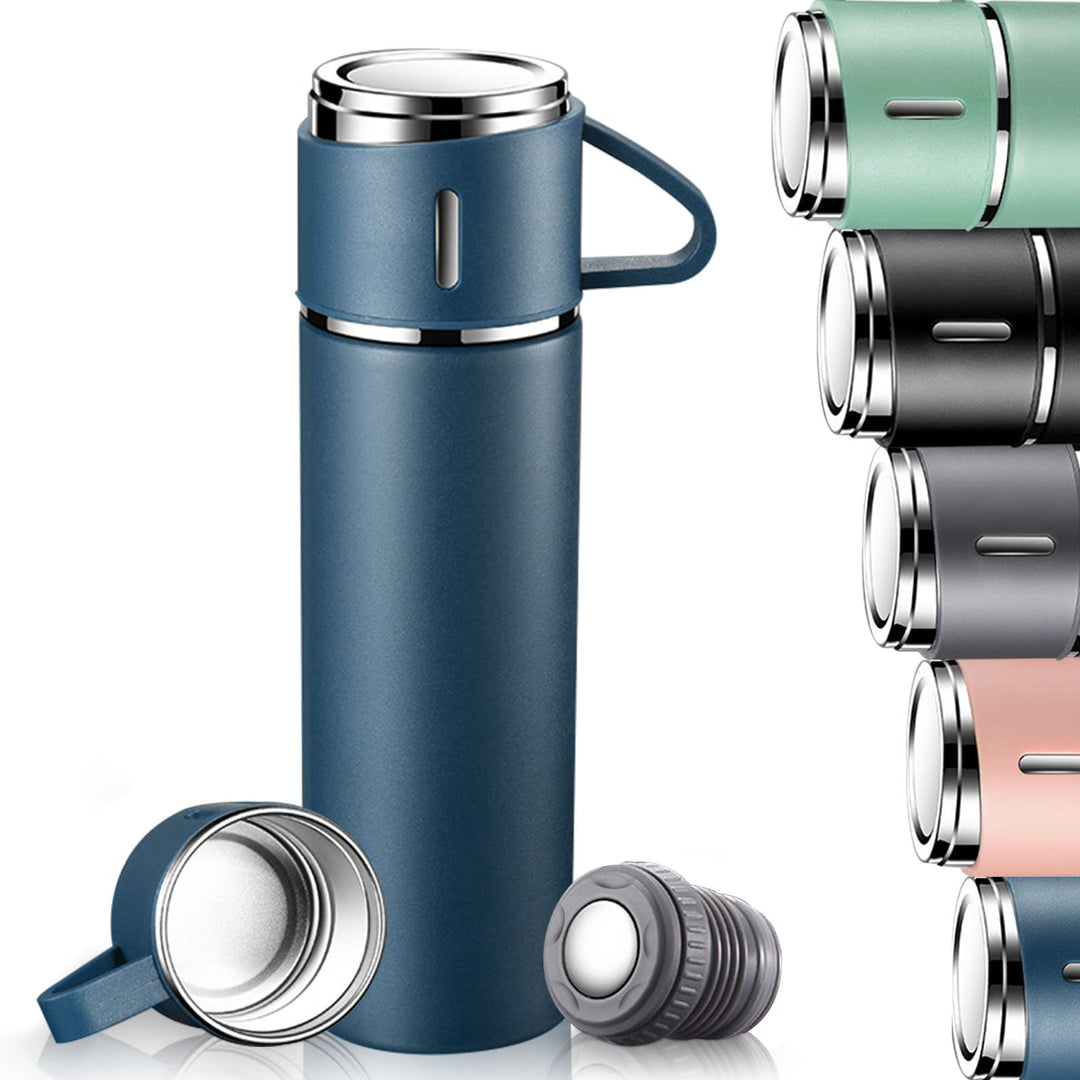 Termosflaschen Edelstahl, Auslaufsichere Thermosflasche, Wasserflasche BPA frei, Isolierflasche 500m