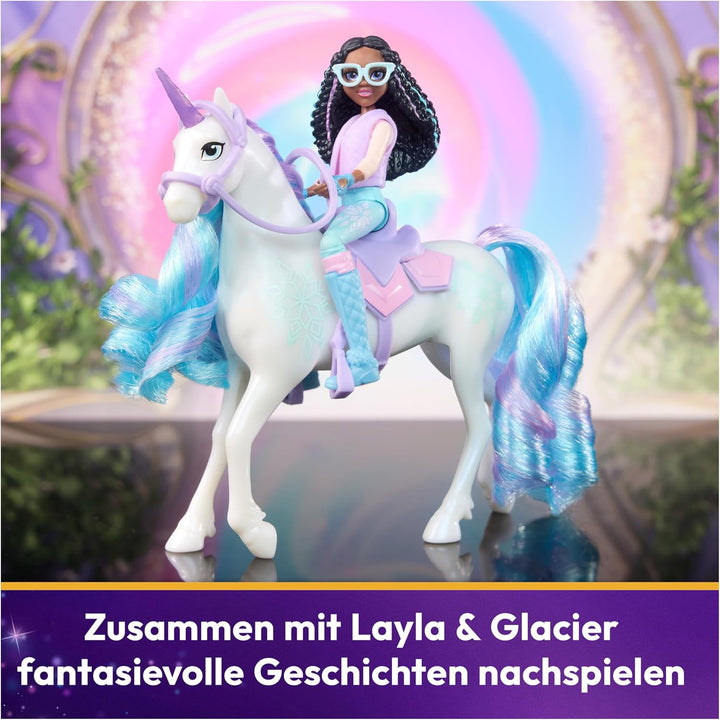 Unicorn Academy Layla und Einhorn Glacier Set - ca. 12 cm grosse Originalfiguren zur beliebten Netfl