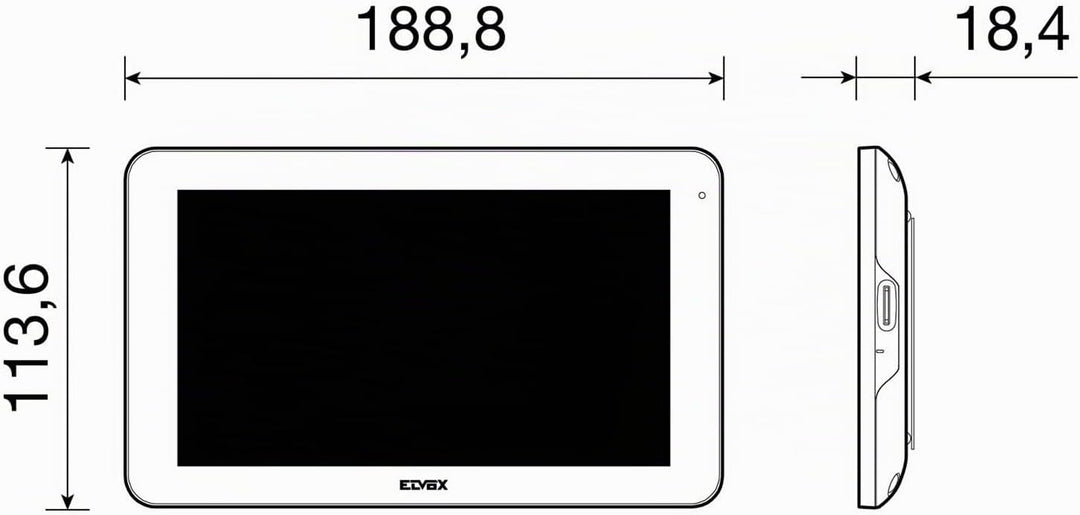 VIMAR K40946 Videosprechenalagen-Set enthält Freisprech-Touchscreen-Videohaustelefon LCD7in und WLAN