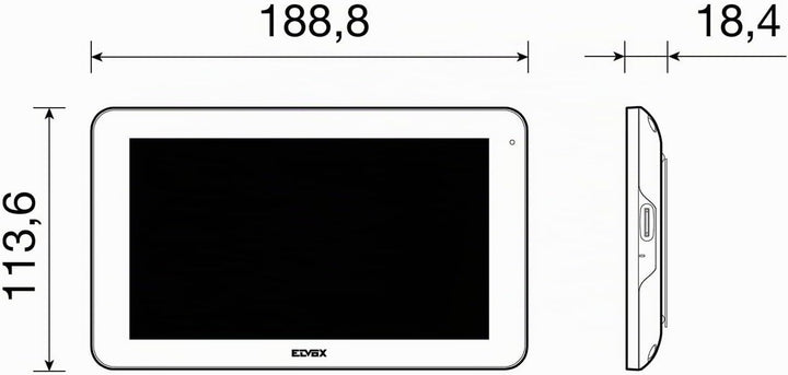 VIMAR K40946 Videosprechenalagen-Set enthält Freisprech-Touchscreen-Videohaustelefon LCD7in und WLAN